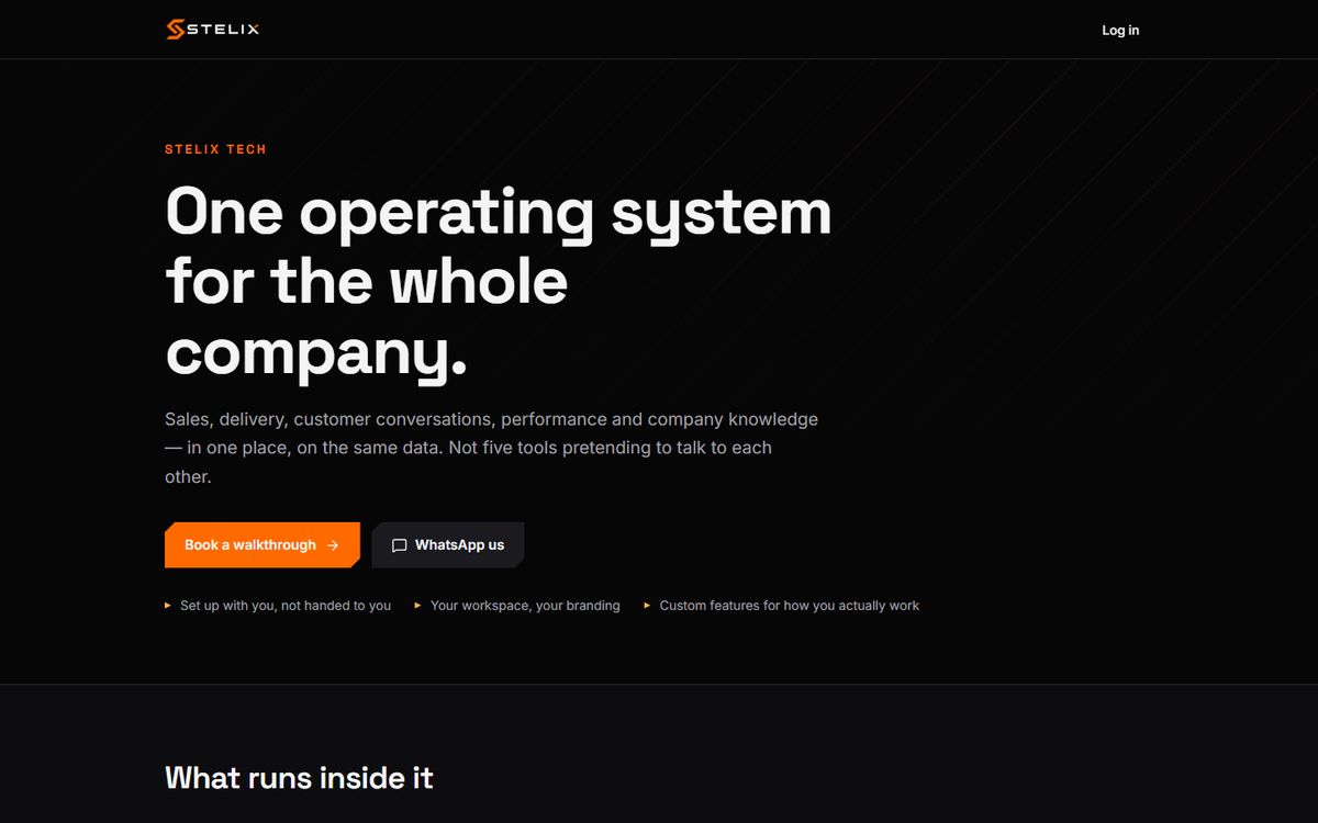 Stelix OS product preview